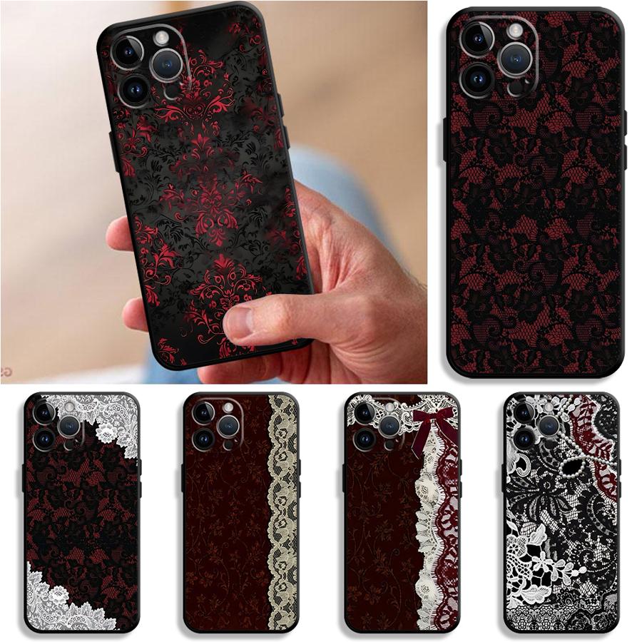 Apple Iphone 15 Pro Max - Capa de Celular Sexy de Renda